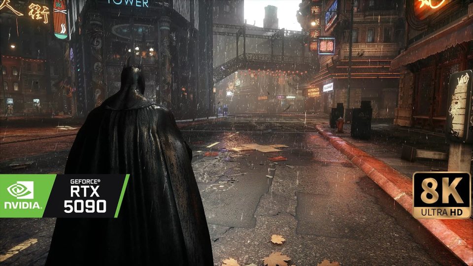 بازی batman: Arkham Knight با RTX 5090