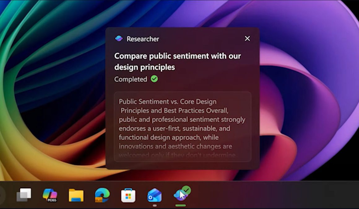 Agentic AI تسکبار ویندوز 11