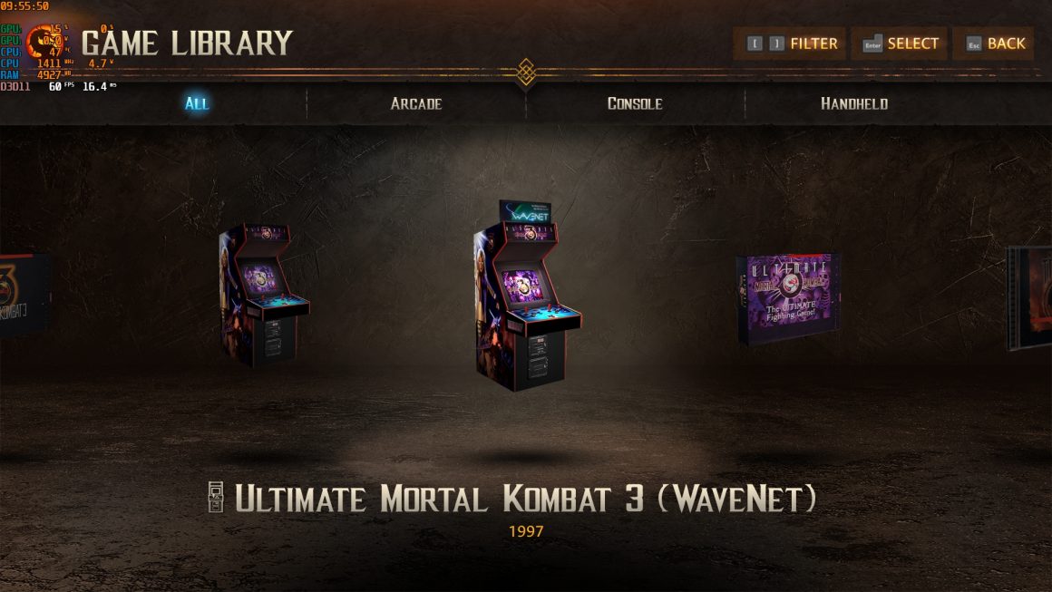 بررسی عملکرد بازی Mortal Kombat: Legacy Kollection - منو