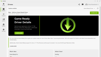 نسخه جدید درایور 581.80 انویدیا منتشر شد