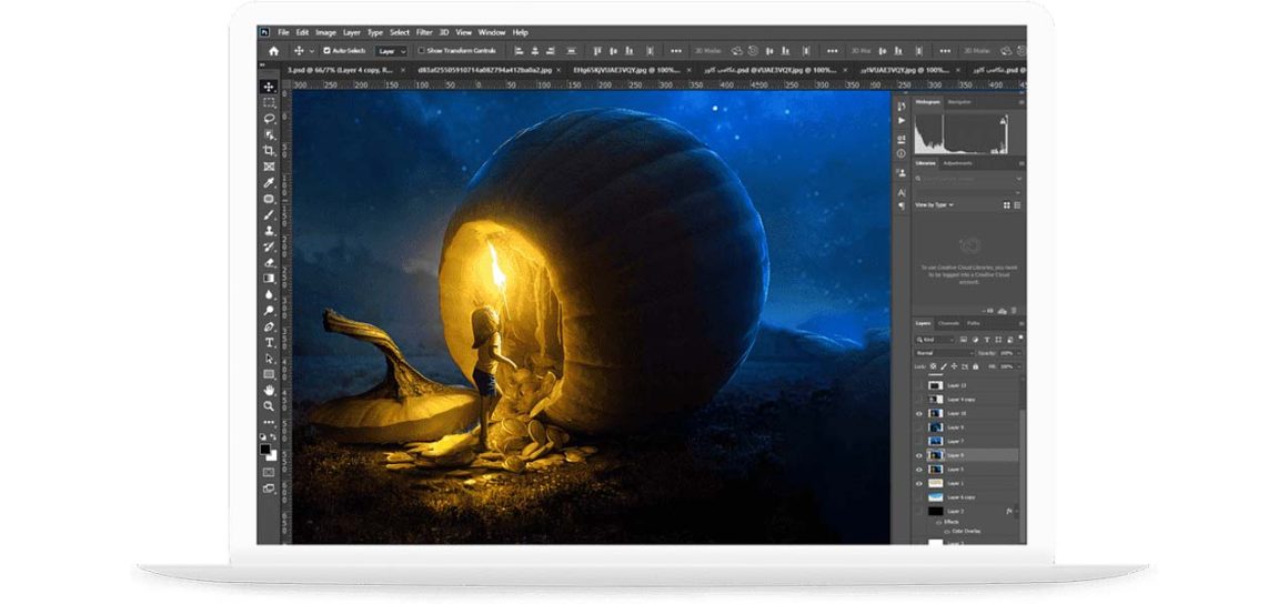 کلاس فوتوشاپ در آموزشگاه پویا اندیش