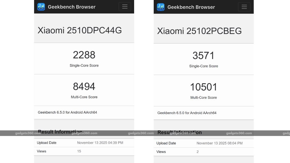 گوشیهای سری پوکو F8 با اسنپدراگون 8 الیت در گیک بنچ ظاهر شدند