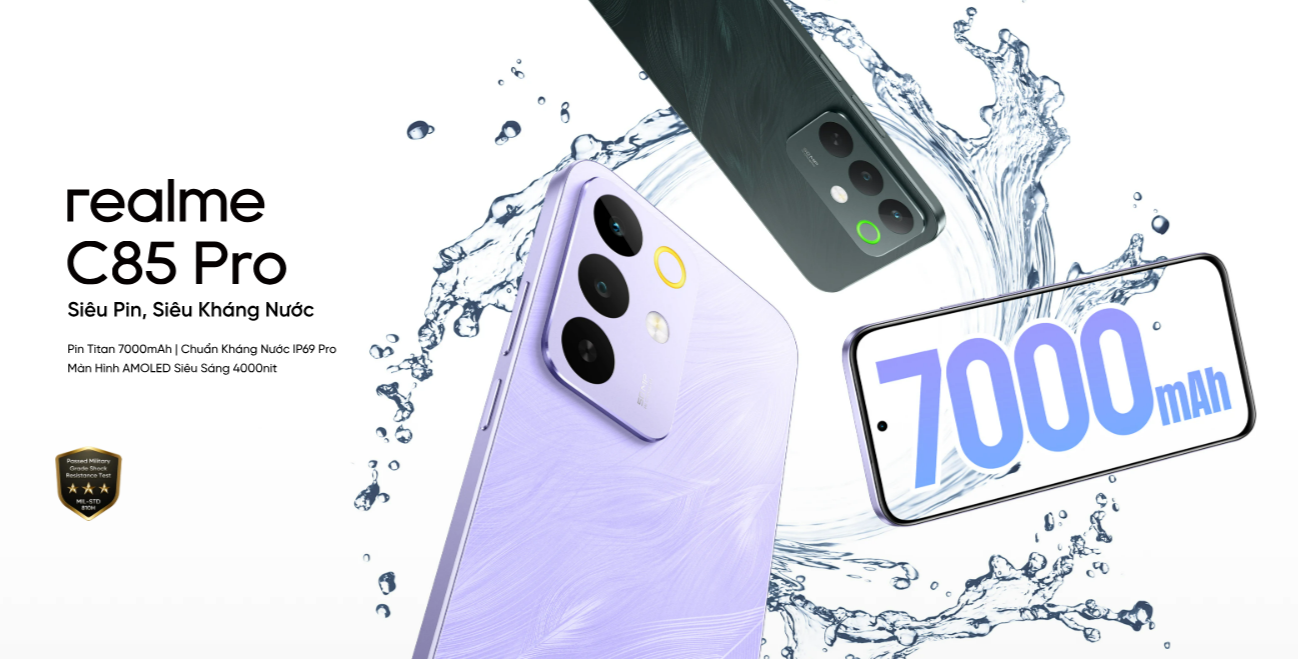 سری جدید ریلمی C85 با باتری 7000 میلی‌آمپری معرفی شد