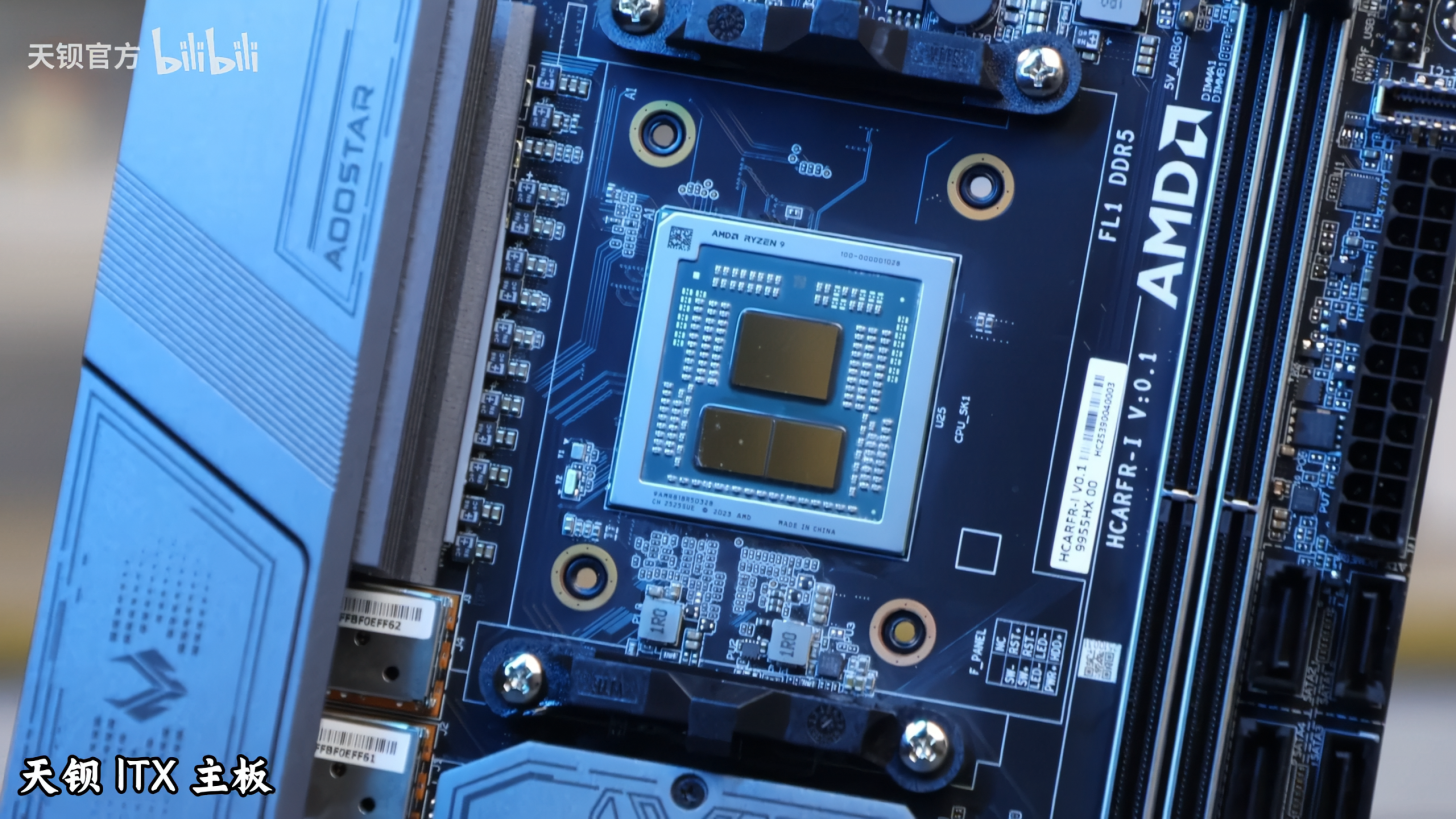 پردازنده 9955HX3D مادربرد جدید Mini-ITX MoDT AOOSTAR را تجهیز میکند