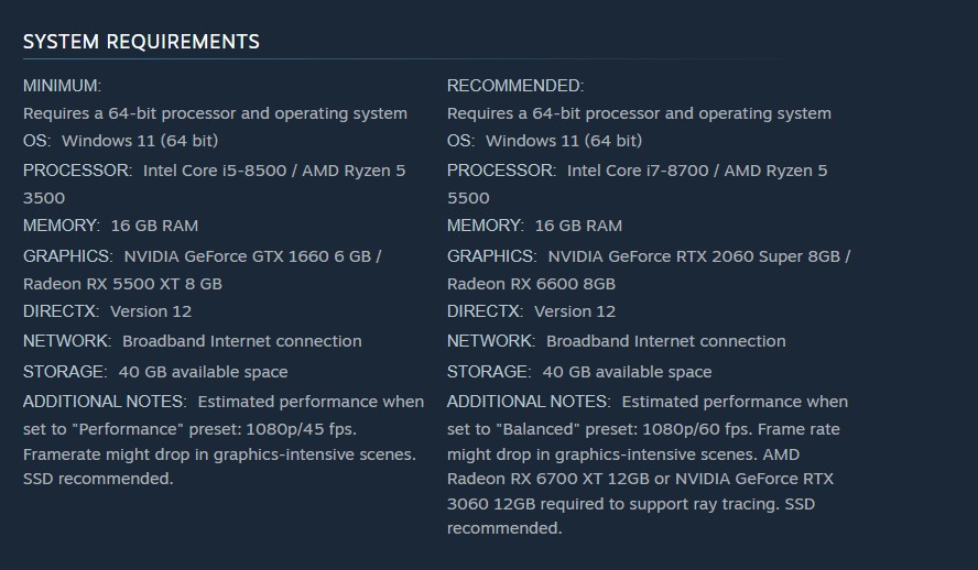سیستم مورد نیاز بازی Pragmata