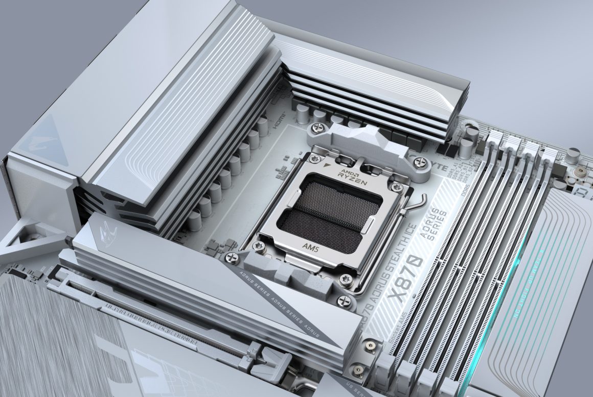 رم مادربرد X870 AORUS STEALTH ICE گیگابایت