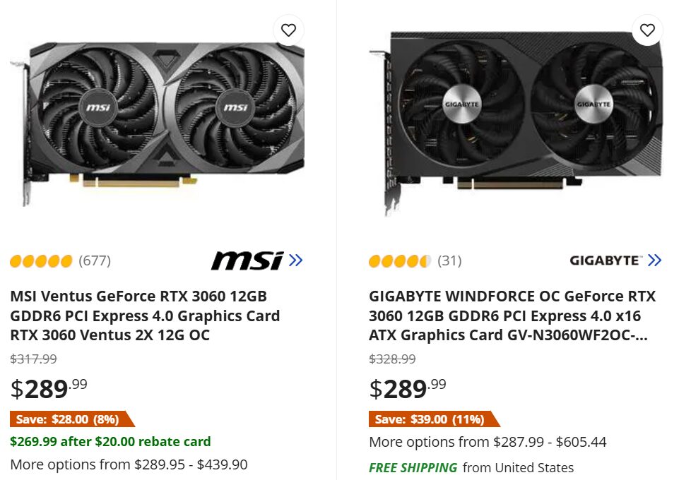 موجودی کارت گرافیک های RTX 3060 انویدیا رو به اتمام است