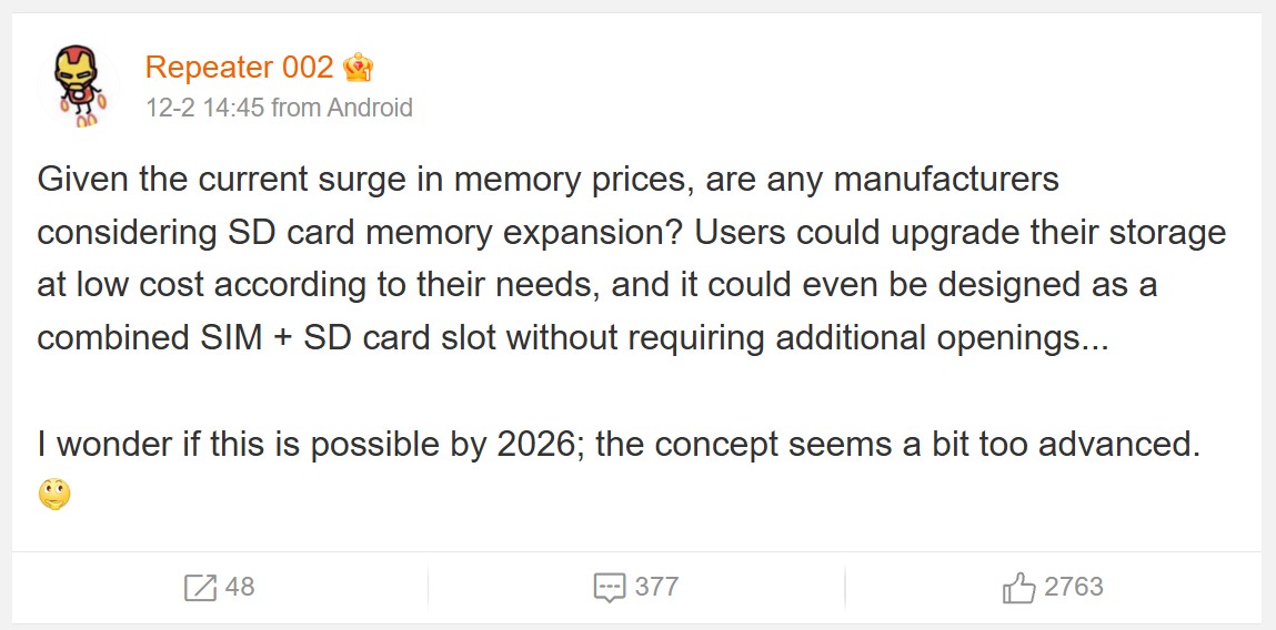 آیا اسلات کارت microSD به گوشی های هوشمند بازمیگردد؟