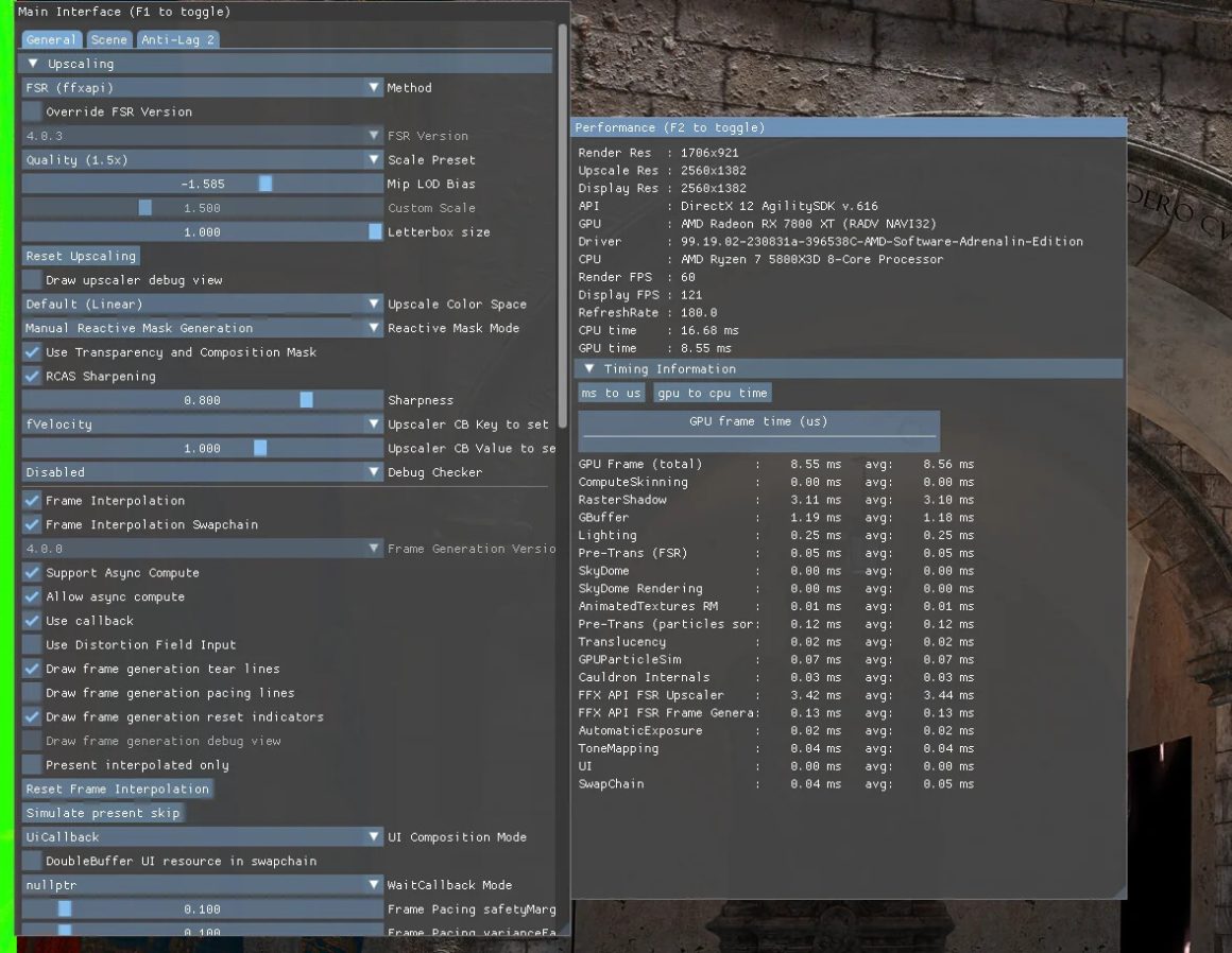 اجرای FSR 4 Redstone روی سری RDNA 3