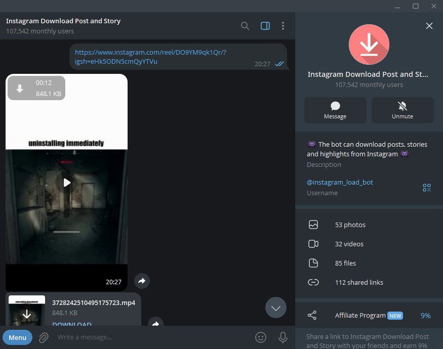 رباتهای دانلود فایل از شبکههای اجتماعی