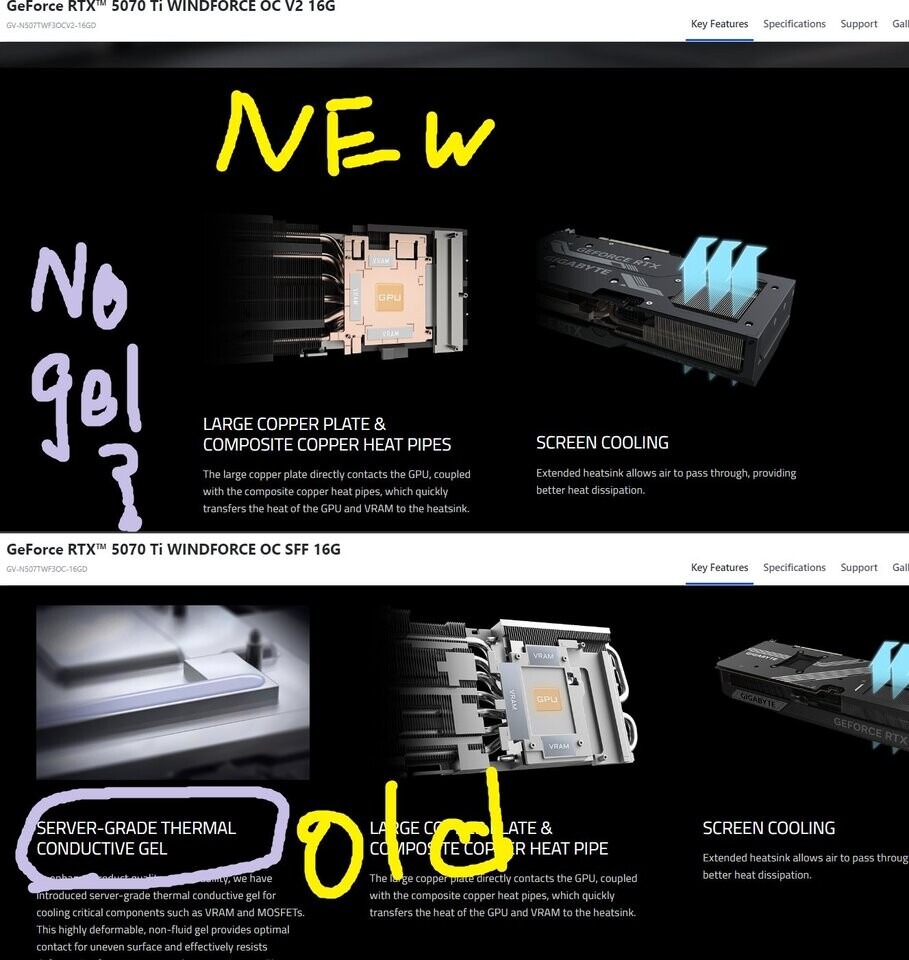 حذف ژل حرارتی از گرافیک‌ گیگابایت