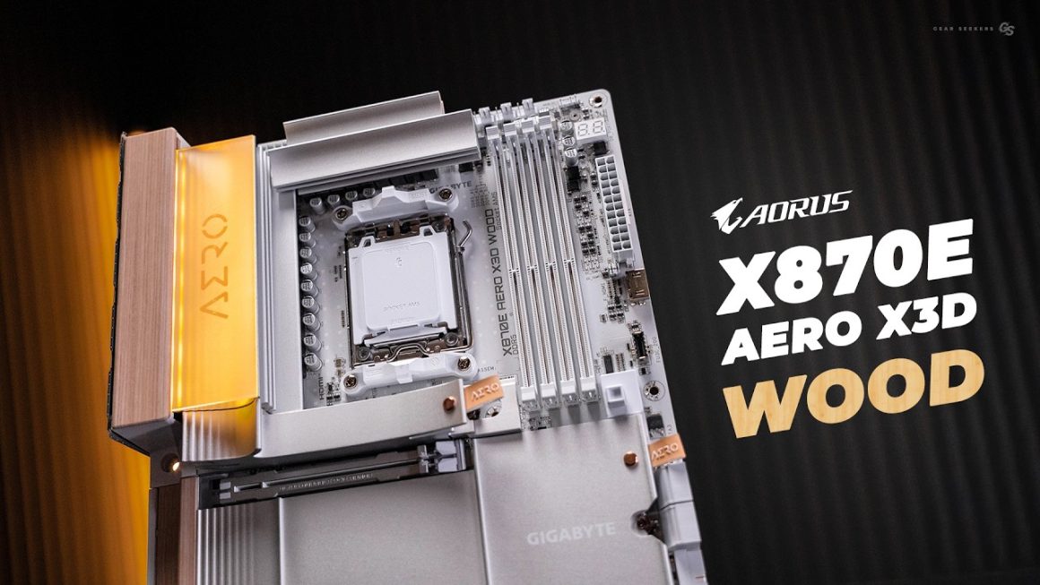 مادربرد چوبی X870E AERO X3D گیگابایت