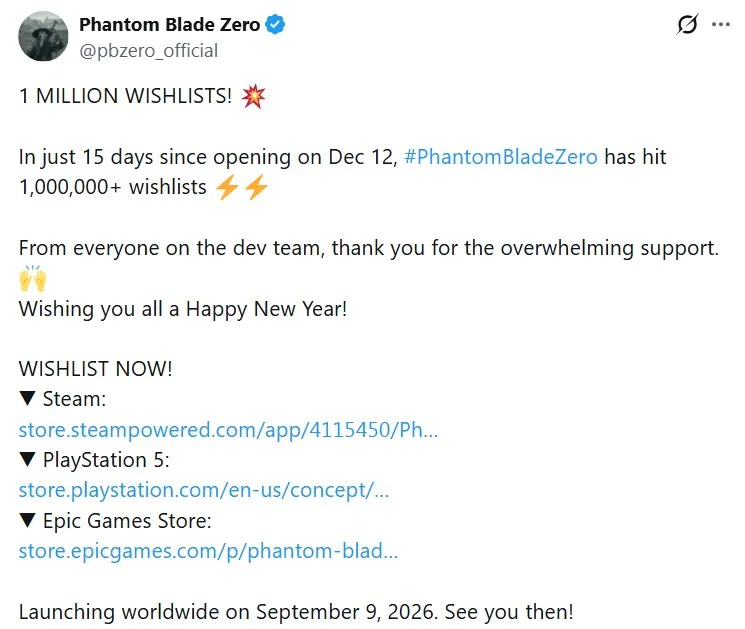 استقبال از پیش‌فروش بازی Phantom Blade Zero استیم