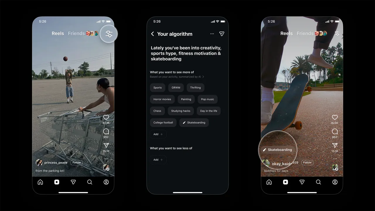 کنترل ریلز دست کاربران افتاد؛ شوک بزرگ به الگوریتم اینستاگرام
