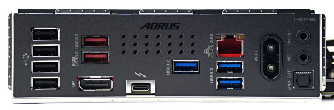 بک پنل مادربرد گیگابایت Z890 AORUS ELITE WIFI7