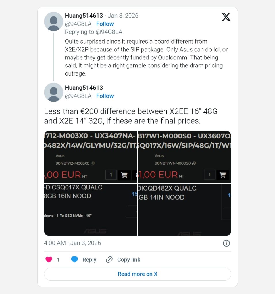 لپ تاپ ایسوس Zenbook اسنپدراگون X2