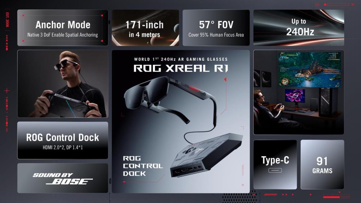 عینک گیمینگ ایسوس ROG XREAL R1 AR
