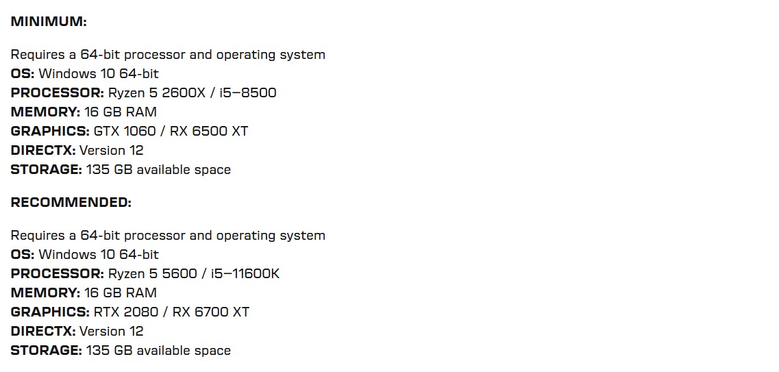 سیستم مورد نیاز بازی Crimson Desert