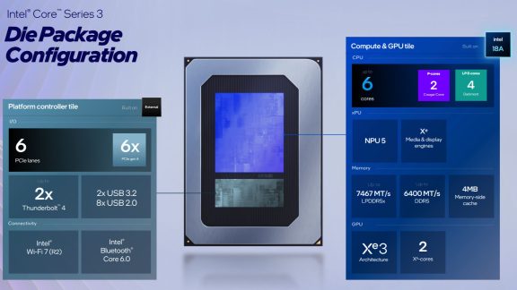 اینتل پردازنده‌های Core Ultra 3 300 با نام رمز Wildcat Lake را معرفی کرد