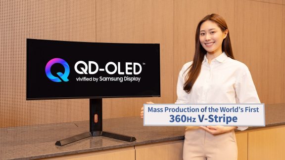سامسونگ تولید انبوه نخستین پنل‌های QD-OLED با نرخ نوسازی 360 هرتز جهان را آغاز کرد