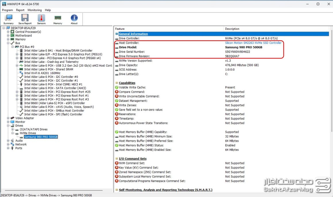 حافظه تقلبی سامسونگ 980Pro