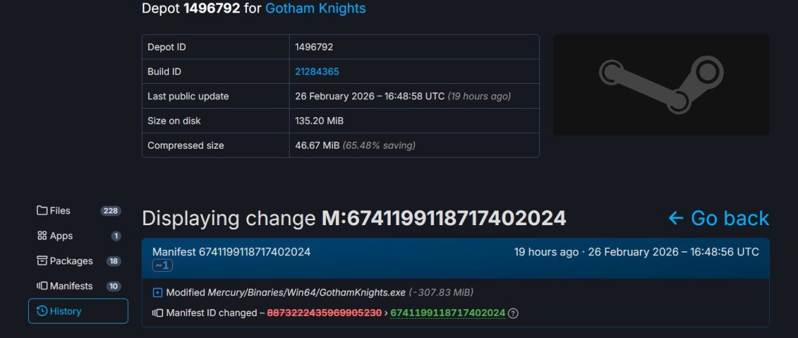 قفل دنووی بازی Gotham Knights