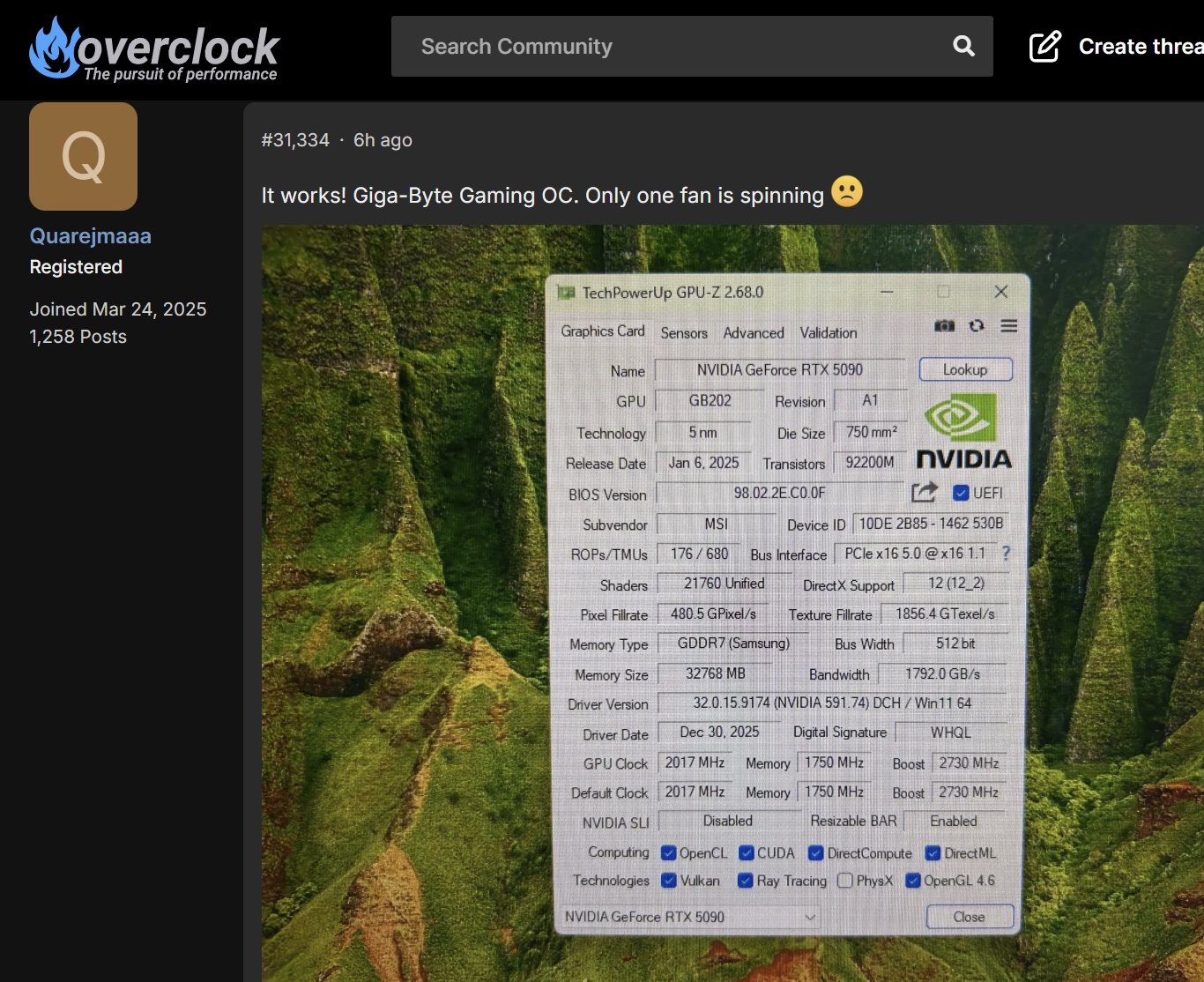 بایوس های MSI RTX 5090 Lightning Z 800W و 1000W لو رفتند