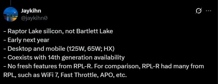 پردازنده Raptor Lake Next اینتل