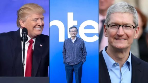 ترامپ: اپل برای تولید تراشه در آمریکا با اینتل همکاری خواهد کرد