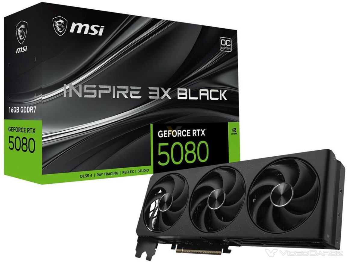 MSI RTX 5080 INSPIRE BLACK
