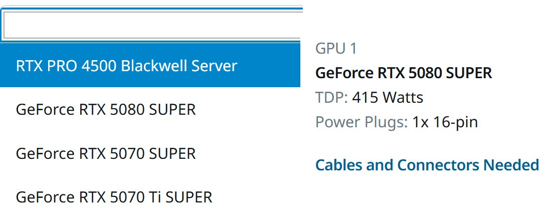 مشخصات RTX 5080 SUPER