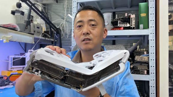 کارت گرافیک RTX 5060 Ti پس از تصادف شدید خودرو و تعمیر حافظه دوباره احیا شد