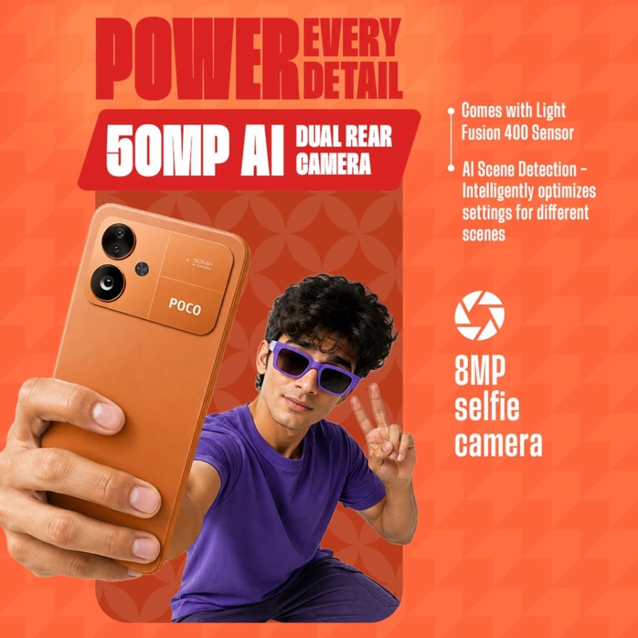 سلفی پوکو M8 پاور