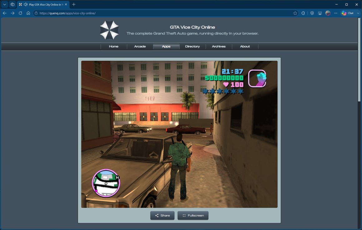 GTA Vice City اجرای آنلاین