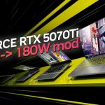 افزایش توان گرافیک لپ تاپ RTX 5070 Ti به 180 وات و RTX 5090 به 225 وات با ابزار جدید مادسازها
