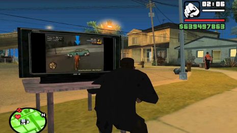 بازی GTA III به صورت کامل داخل تلویزیون GTA: San Andreas اجرا شد!